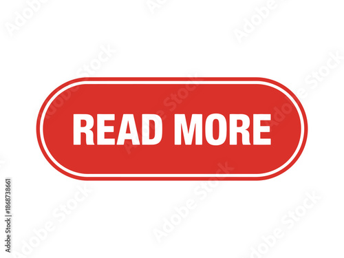 A red read more button on a white background for website navigation