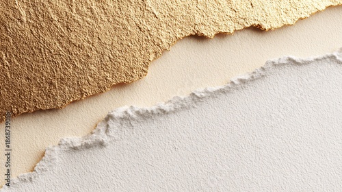 powdered cosmetics texture background with golden beige and white shades.