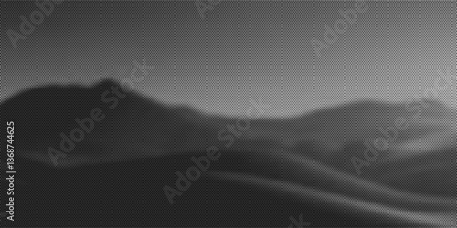 Gradient halftone dots pattern texture background. Abstract curves. Polka dots backdrop. Wavy dotted spotted pattern. Modern dotted template vector illustration for design, covers, web banners