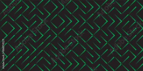 Modern Green Lattice Geometric Pattern on Dark Background