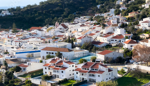 landscape of Alte village, algarve region, Portugal