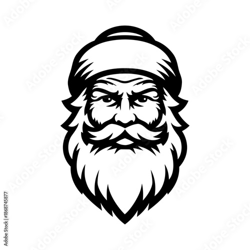 Expressive bearded winter figure conveying warmth, tradition, generosity, and festive seasonal spirit.