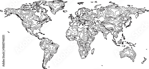 Abstract representation of a versatile digital vector file for graphic design