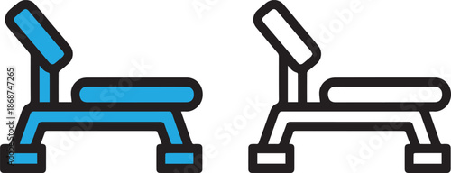gym bench icon