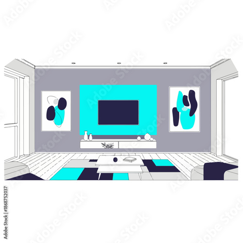 modern living room interior