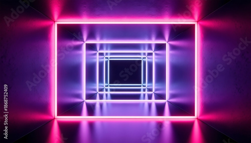 Colorful Birthday Balloon Illustration – Fun Party Decoration with Blue and Pink Bubbles, Circle Frame & Festive Holiday Vector Art