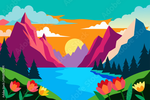 Vibrant Sunrise Over Lago di Sorapis with Turquoise Waters