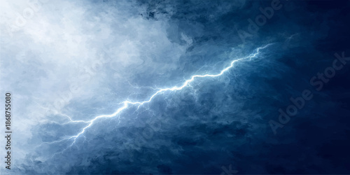 Dramatic dark storm clouds over the sea create an overcast nature background with a moody sky and abstract light