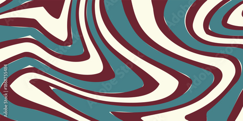 Maroon and teal seamless pattern with abstract animal skin print, Woodblock print seamless pattern, seamless repeating vector pattern, design and pattern for textile print