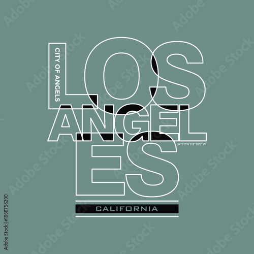 LA Los Angeles California, Vintage typography design in vector illustration. Clothing,t shirt,apparel and other uses. Abstract design with the grunge and denim style. Vector print, typography, poster.
