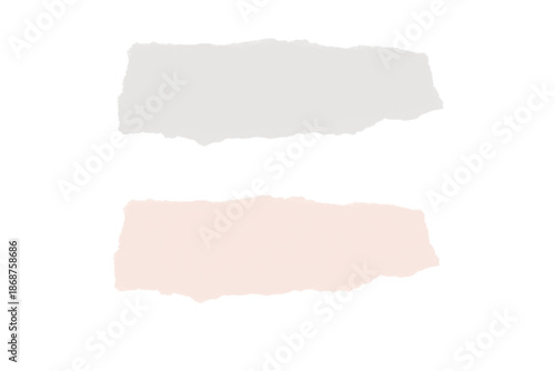 Wallpaper Mural Neutral Gray and Blush Torn Paper Texture Strips Torontodigital.ca