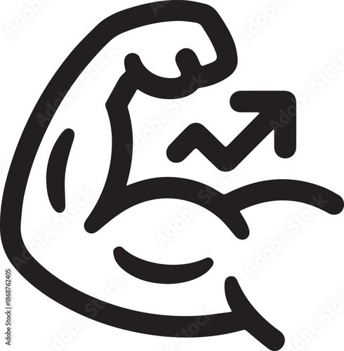 muscle gain icon