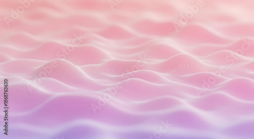 Soft Pink and Purple Gradient Wavy Landscape Texture abstract background
