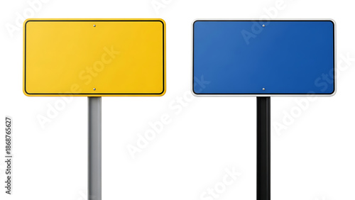 Wallpaper Mural Blank Road Signs on Transparent Background Torontodigital.ca