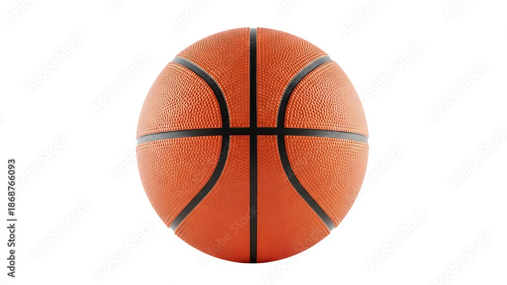 Fototapeta premium Realistic Basketball on Transparent Background