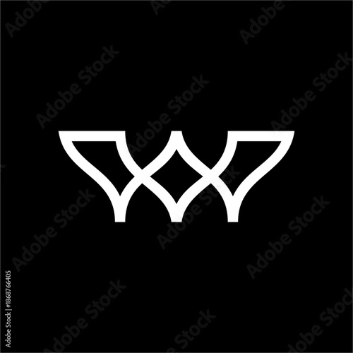 The interlocking letters WA or AW form a geometric dome, presenting cultural heritage, modern architecture, premium hospitality, and noble traditions.