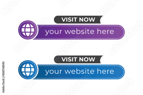 Visit Now Buttons with Web icon