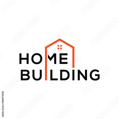 creative home building logo design inspiration