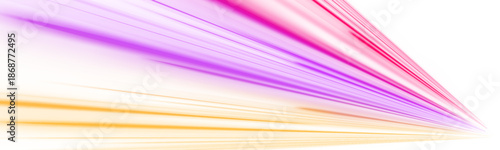 High speed abstract motion with luminous curves and glowing streaks fills the background. Colorful waves suggest rapid data movement. A modern technology illustration for transparent PNG use.