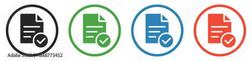 approved document contract checkmark icon