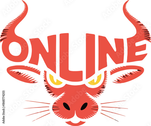 A cute cartoon red dragon devil holding a sign with a playful angel and fiery vector style illustration