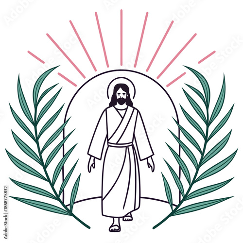 Decorative colorful vector illustration isolated on white background