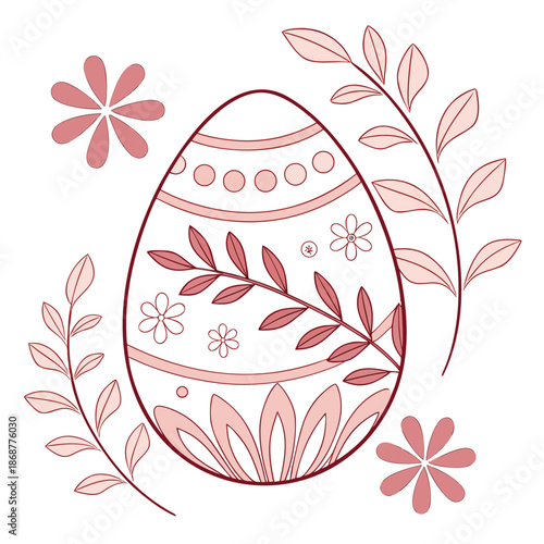 Decorative colorful vector illustration isolated on white background