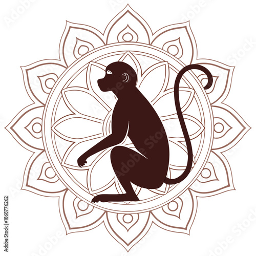 Decorative colorful vector illustration isolated on white background