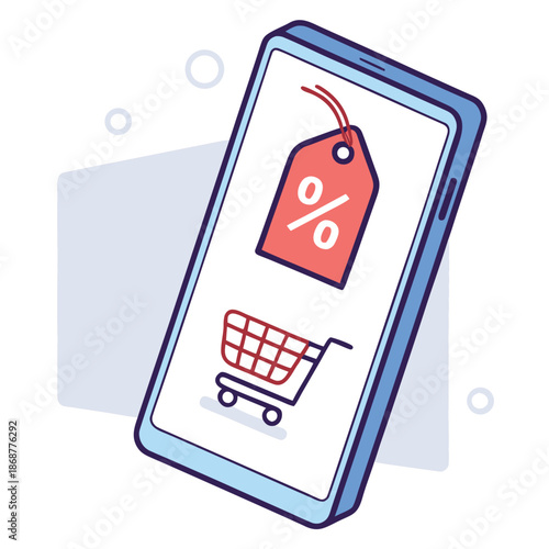 Decorative colorful vector illustration isolated on white background