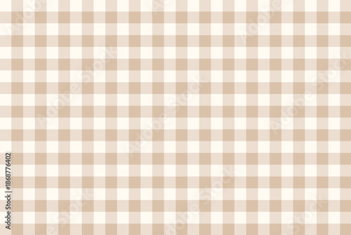 Seamless beige and white gingham background