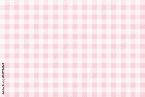 Seamless plaid gingham pattern background, soft rose pink plaid chequered pattern for clothing fabric