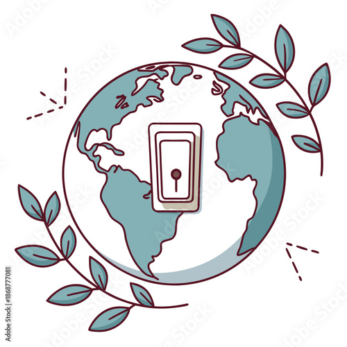 Decorative colorful vector illustration isolated on white background