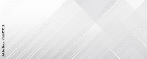 Grey white abstract background geometry shine and layer element vector for presentation design. Suit for business, corporate, institution, party, festive, seminar, and talks.