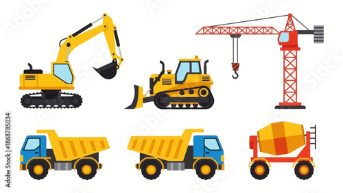 Construction Equipment Vehicles Machines Heavy Machinery.