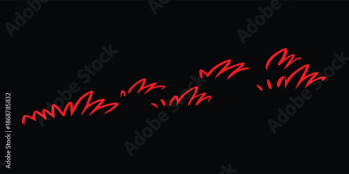 Red abstract brush strokes on a dark background create a modern minimalist aesthetic. Dynamic red line art evokes motion and energy. Perfect for digital design, posters, and branding visuals.