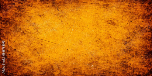 An aged vintage parchment background featuring a stained brown grunge texture with a worn ancient paper surface design for a grungy antique backdrop