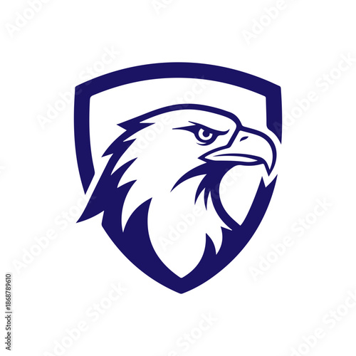  Eagle and shield logo emblem design,