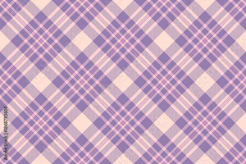 Folded pattern tartan textile, track plaid texture vector. Serene background fabric check seamless in light and pastel colors.