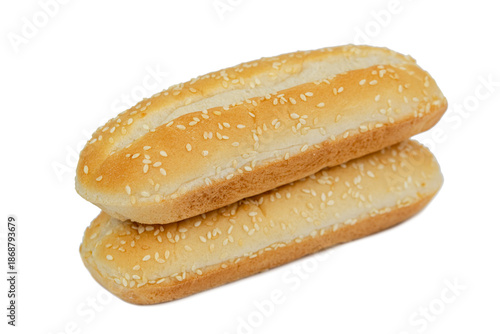 the Hot dog bun with Sesame