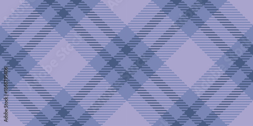 African pattern tartan texture, grunge textile background check. Difficult seamless plaid fabric vector in blue and light colors.