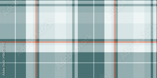 Handsome texture pattern textile, shop vector seamless plaid. Checked fabric check background tartan in white and cyan colors.