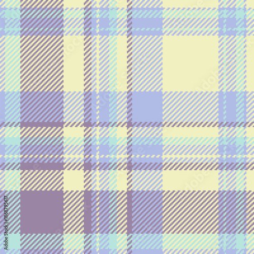 Cut out tartan seamless check, crossed background plaid fabric. Punk pattern texture vector textile in light and pastel colors.