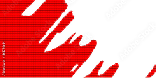 A red 3d vector illustration of a no smoking sign symbol on a black wall featuring a creative handprint art design and heart icon concept