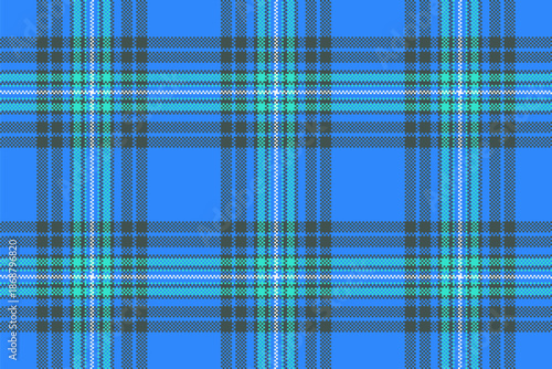 New vector tartan plaid, rural pattern textile background. Down fabric check texture seamless in blue and pastel colors.