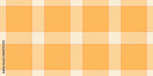 Screen pattern vector seamless, front textile tartan fabric. Invite texture check background plaid in orange and amber colors.