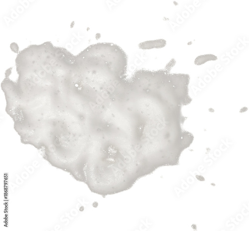 splashes of soapy water on a transparent background, PNG