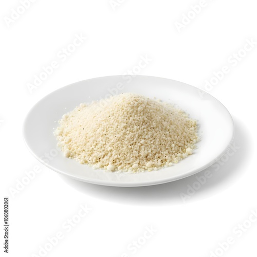 plate of white garri