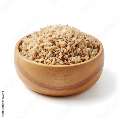 brown rice in a bowl