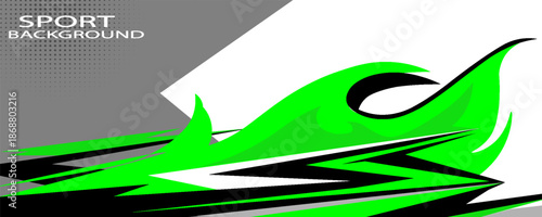 Abstract Car decal design vector. Graphic abstract stripe racing background kit designs for wrap vehicle, race car, rally,
