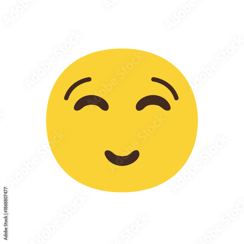 happy face smile smiling joy laugh laughing pleased fun funny emoji symbol sign icon vector illustration isolated flat